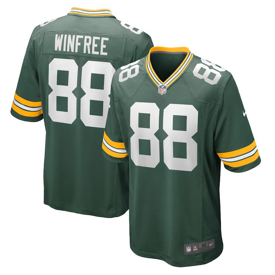 Men Green Bay Packers 88 Juwann Winfree Nike Green Game NFL Jersey